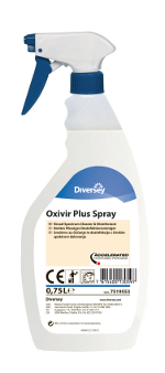 Oxivir Plus is available in convenient ready-to-use trigger bottles.