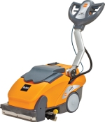 The new TASKI by Diversey swingo 350E ultra-compact scrubber drier is an advanced electric-powered machine.