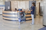 Microfibre cloths and mops are an efficient alternative to mop-and-bucket cleaning.