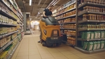 The TASKI swingo XP-R incorporates rotary disc scrubbers for intensive duty applications where a deep scrub is needed to remove heavy deposits.